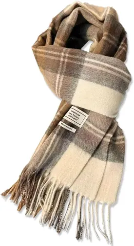 100 Australian Wool Scarf Knitted Soft Warm Neckwear for Women and Men
