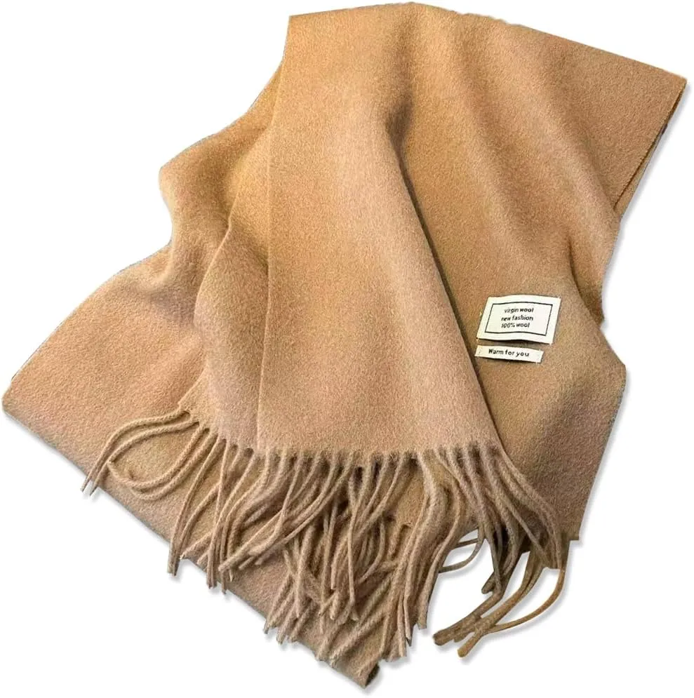 100 Australian Wool Scarf Knitted Soft Warm Neckwear for Women and Men