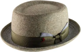 Alfonso D'Este Mattia Wool Felt Pork Pie Hat Water Repellent Size L