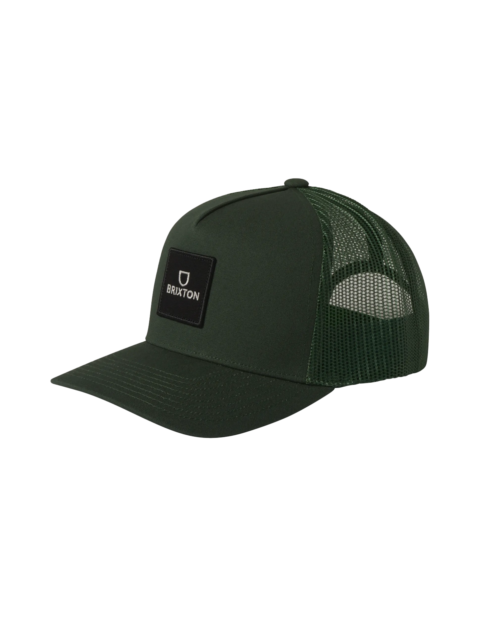 Alpha Block X Trucker Cap in Trekking Green