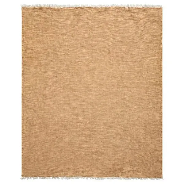 Andhome 80300MST Mustard Throw Blanket