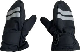 Black Thinsulate Ski Mittens 4 Years