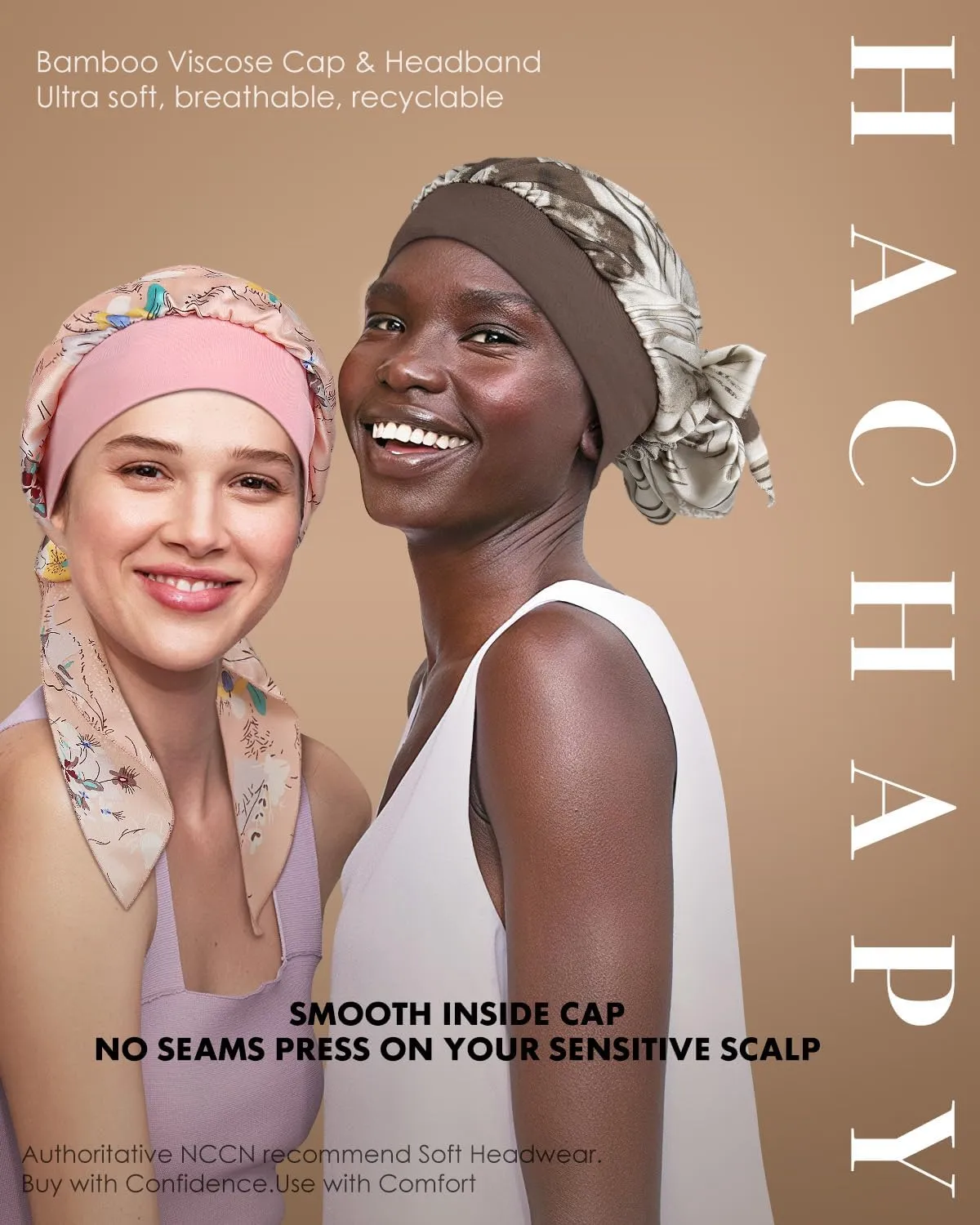 Chemo Head Scarf with Cap Stylish Cancer Headwear for Chemo Women