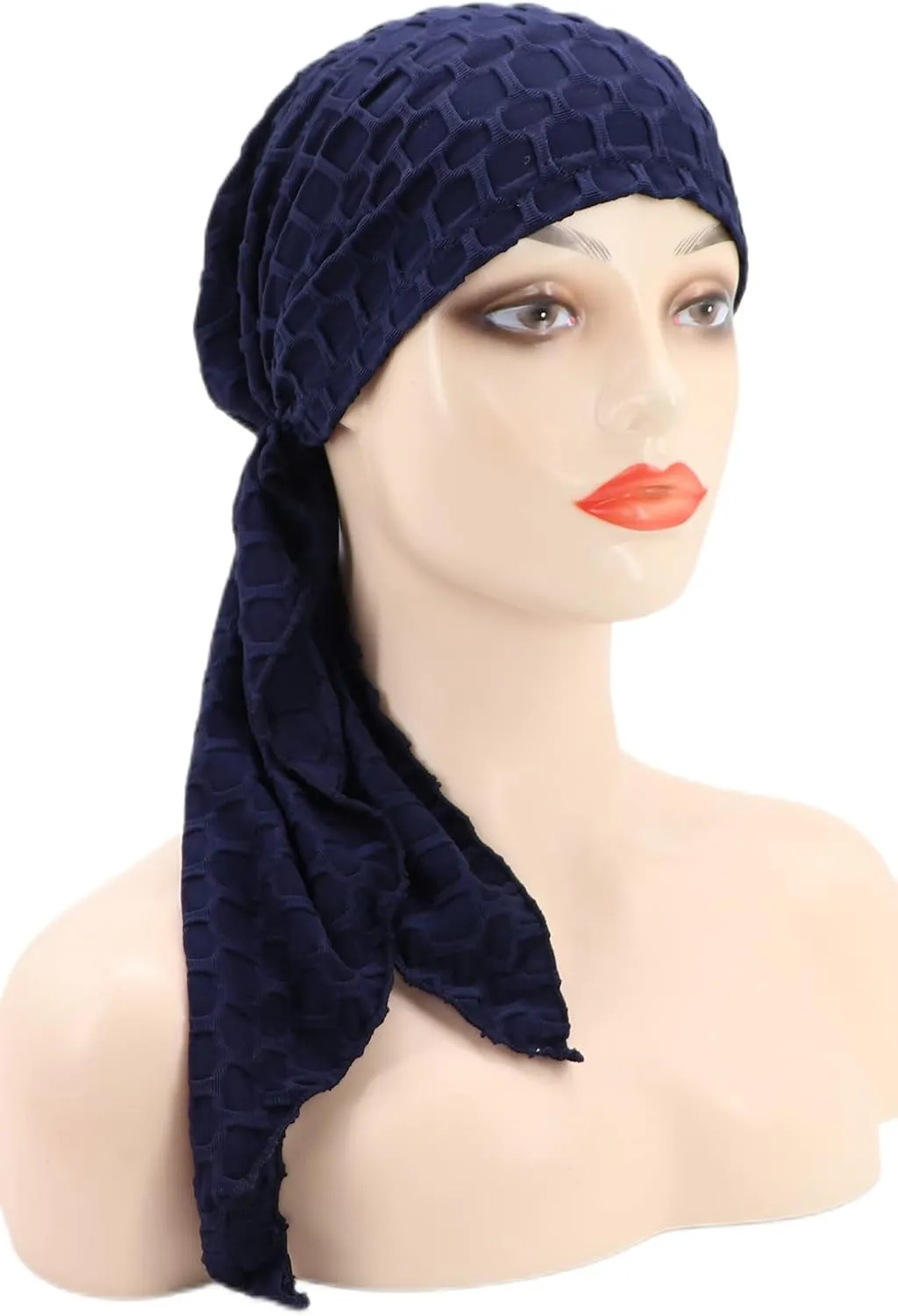 Coolwife Womens Chemo Cancer Turbans Cap Pre-Tied Hair Cover Wrap Hats Sleep Scarf Headwrap
