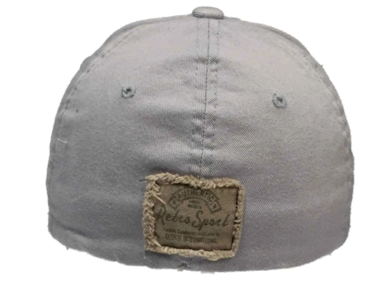 Detroit Lions Reebok Gray Worn Vintage Retro Logo Flexfit Hat Cap