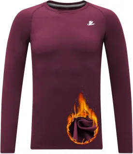 DEVOROPA Youth Boys Compression Thermal Shirt Long Sleeve Fleece Baselayer Soccer Baseball Undershirt