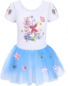 EQSJIU Unicorn Ballet Leotards with Tutu for Girls Toddlers Dance Cotton Tulle Skirts Dress