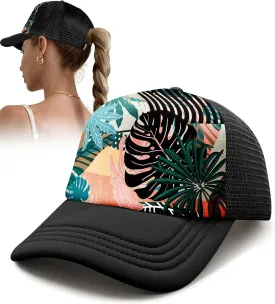 Flafens Women's Trucker Hat Cute Summer Baseball Caps for Women and Girls Golf Ball Hats with Adjustable Snapback