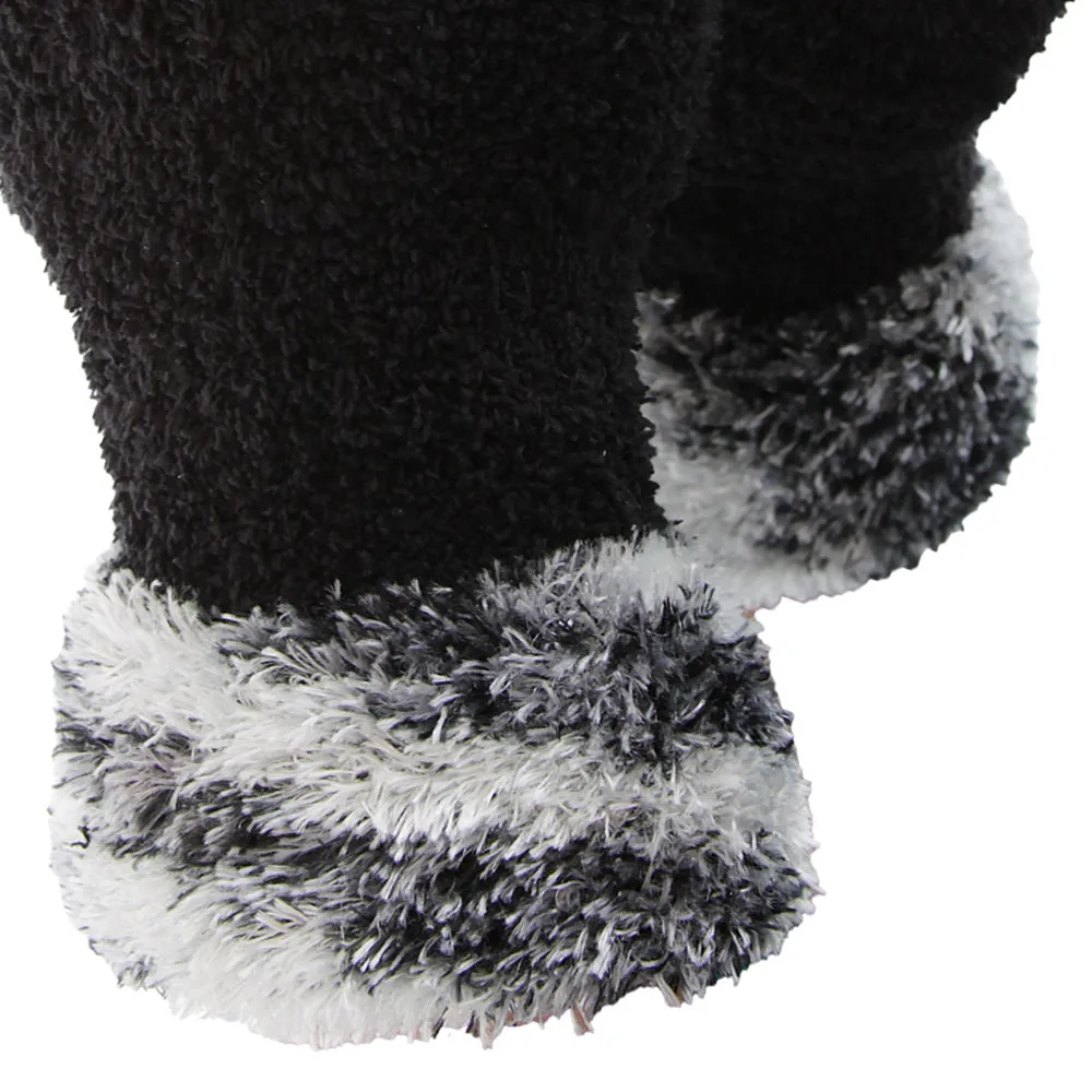 FLOSO Ladies/Womens Fluffy Extra Soft Winter Gloves With Patterned Cuff