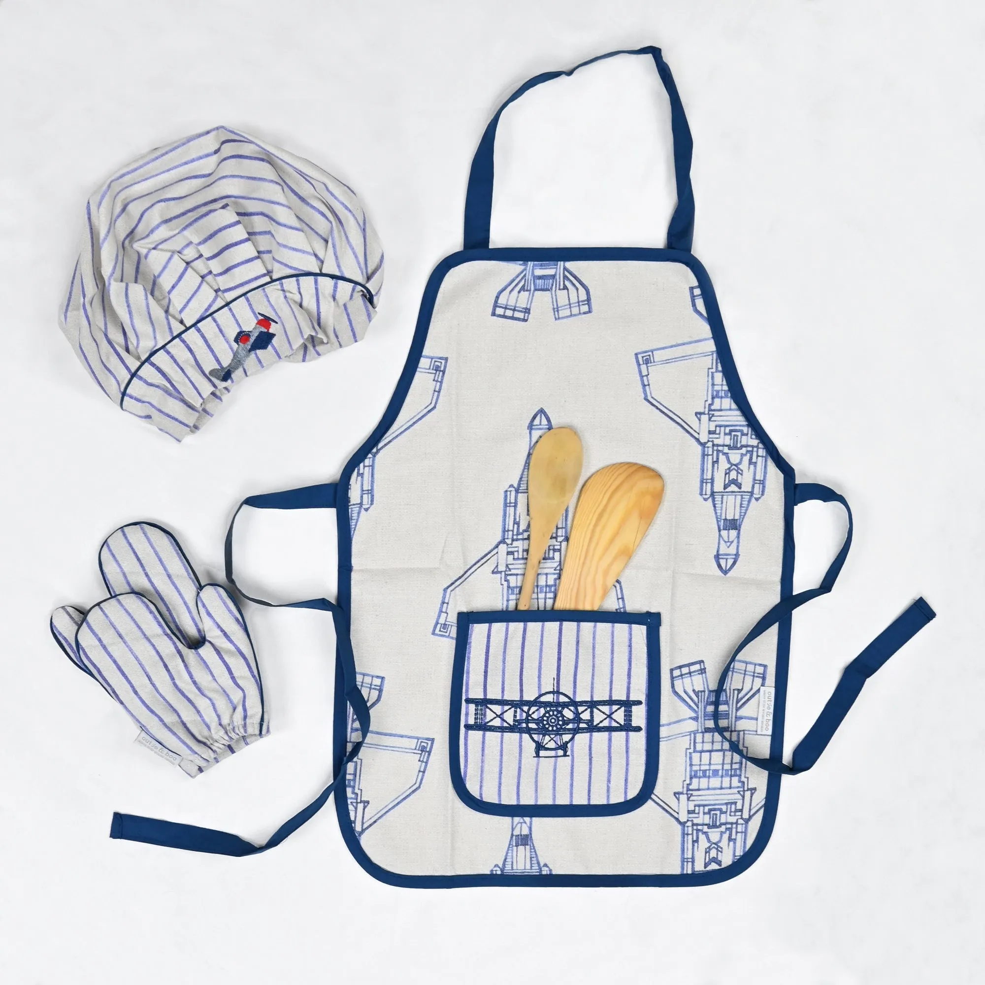 Fly Away With Me - Apron Set (Apron   Cap   Gloves)