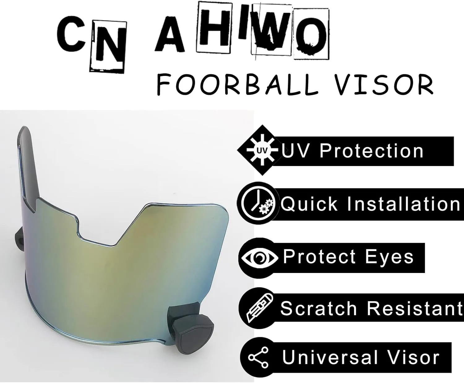 Football Visor - Football and Lacrosse Helmet Eye-Shield