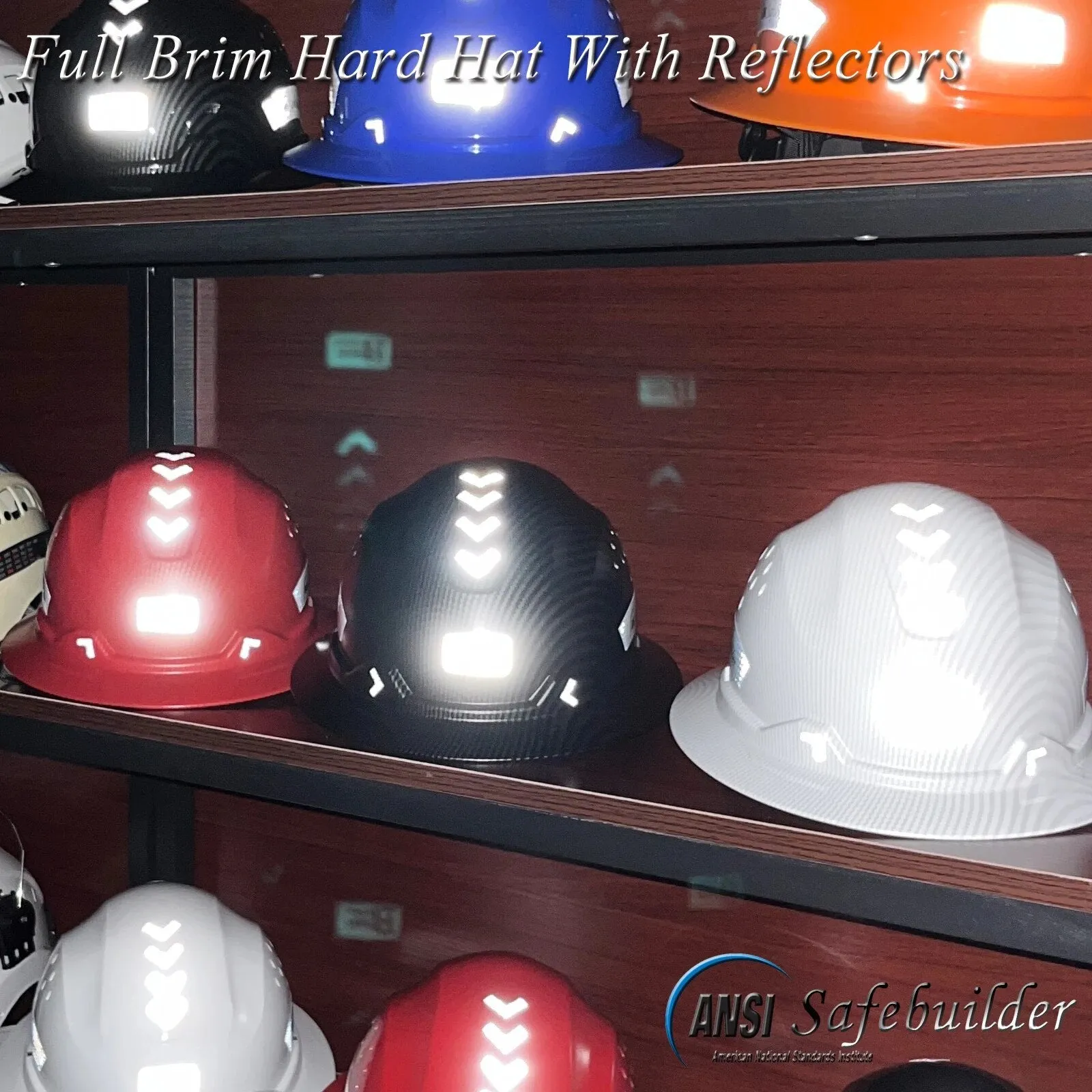 Full Brim Hard Hat With Visor For Engineer Construction