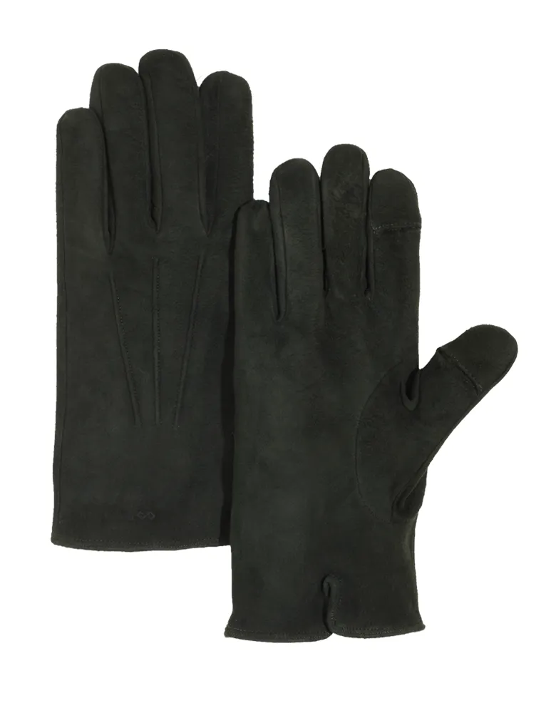 Hunter Green Suede Leather Genius Gloves
