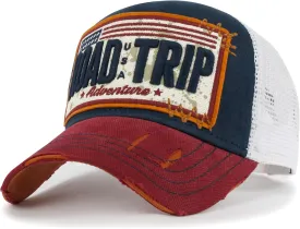 ililily Premium Road Trip Vintage Distressed Snapback Trucker Hat Baseball Cap