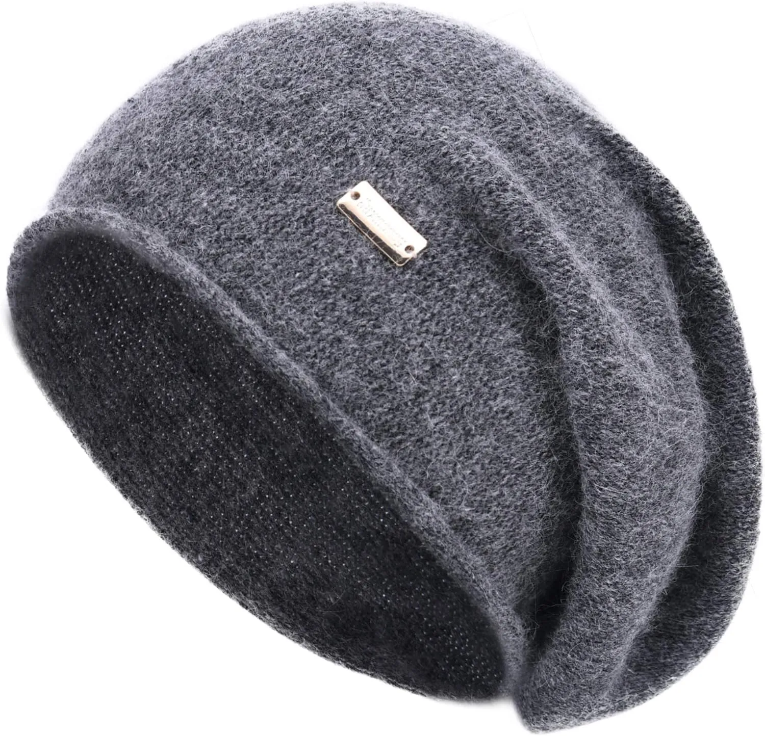 jaxmonoy Slouchy Knit Beanie Hat for Women Winter Soft Warm Ladies Laightweight Slouch Knitted Skull Beanies Cap