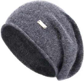 jaxmonoy Slouchy Knit Beanie Hat for Women Winter Soft Warm Ladies Laightweight Slouch Knitted Skull Beanies Cap