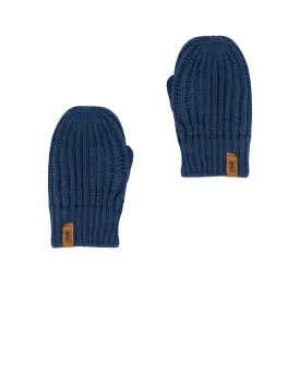 Knitted Mittens Navy
