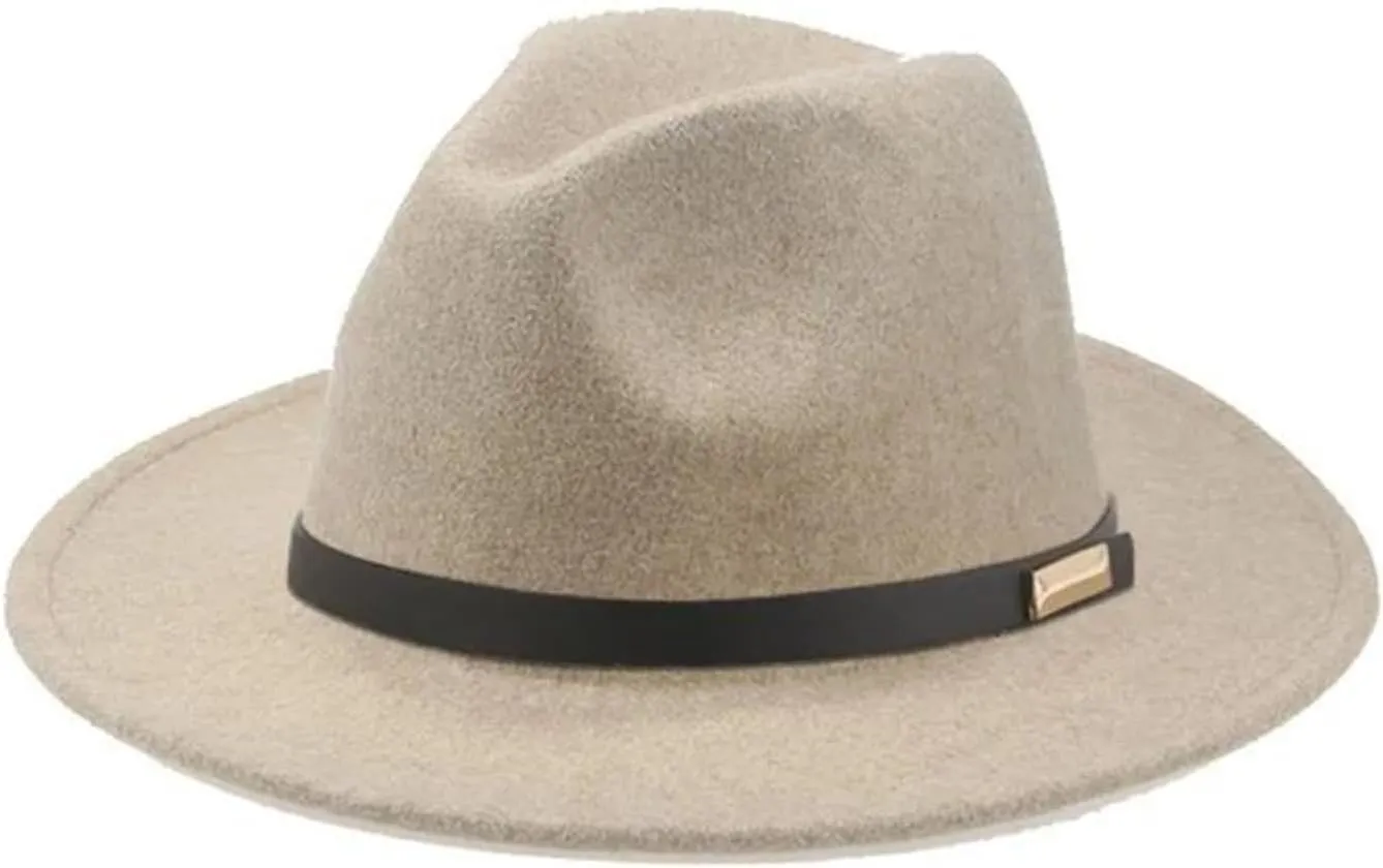 Mnjyihy Women Wool Fedoras Hat Winter gray9 Black Fedoras Panama Wool Fedoras