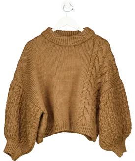 Mr Mittens Brown Wool Knit Jumper UK M/L