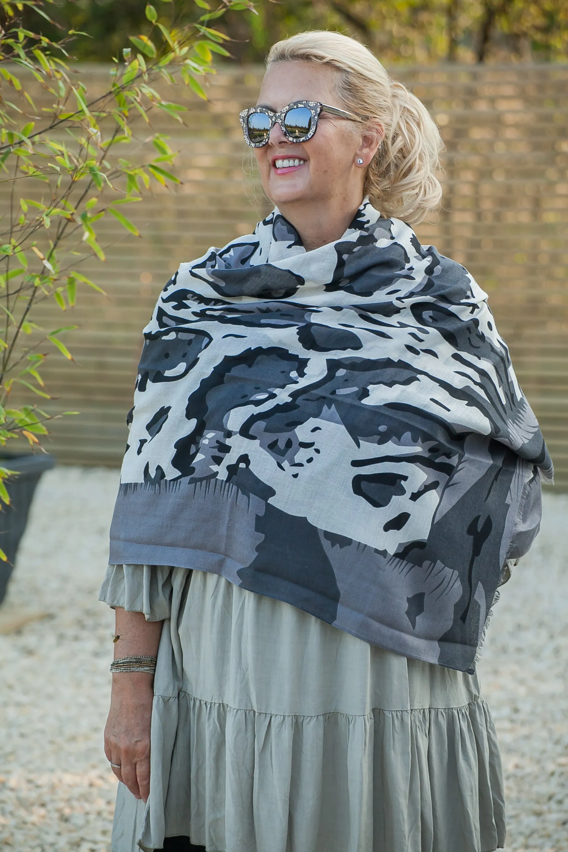 Nala Coloured Leopard Scarf - SC5022