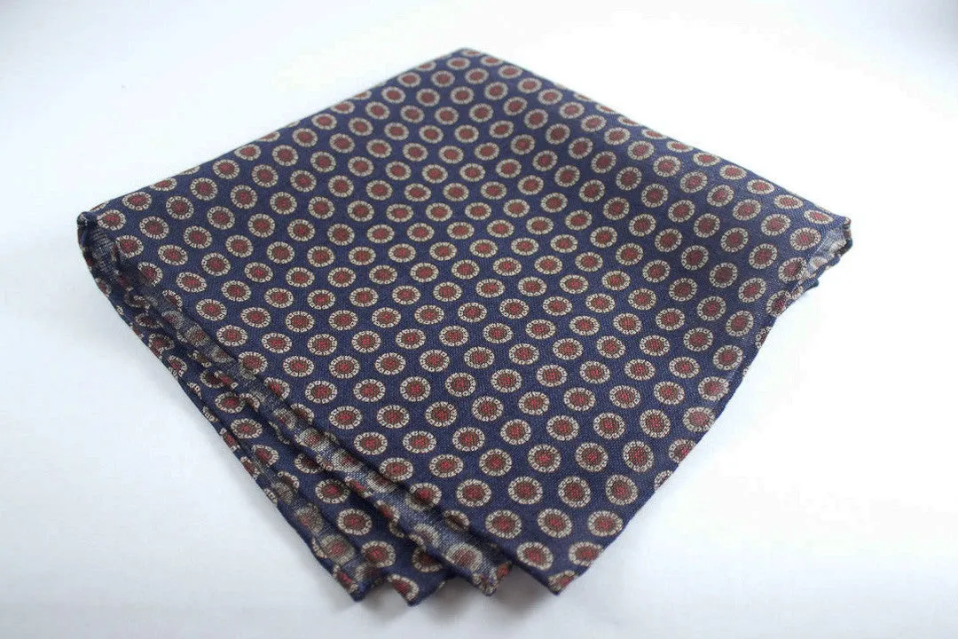 Navy Slanted Medallions
