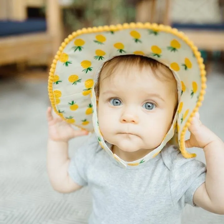 Pineapple Sunhat UPF 25  for Babies & Toddlers