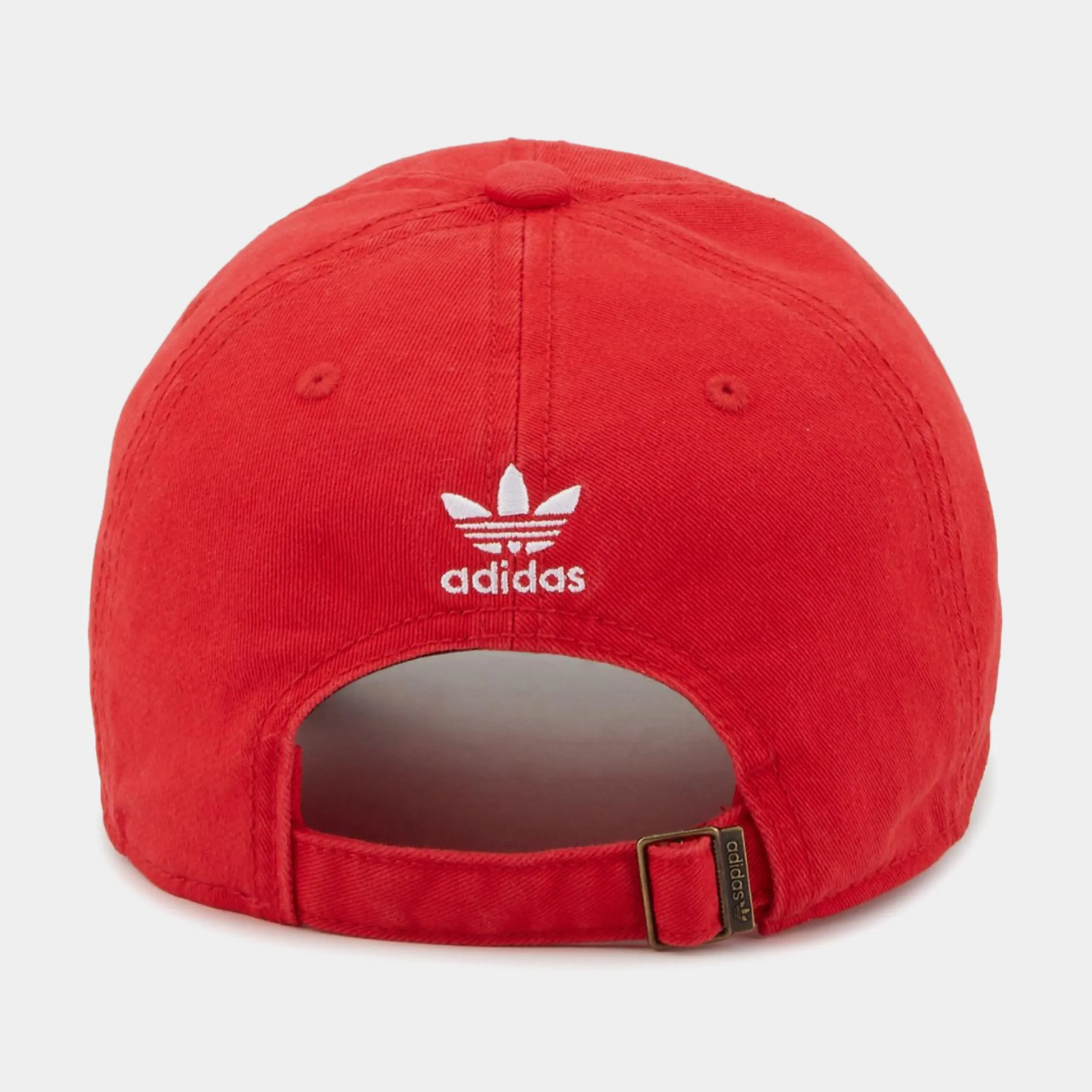 Relaxed Strap-Back Cap Mens Hat (Red)