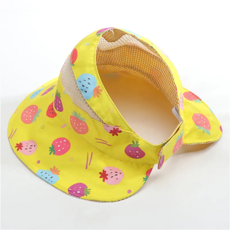 Sidiou Group Anniou Wholesale Children's Sun Protection Empty Top Hat Kids Fisherman Hat Big Brim Summer Thin Beach Hat
