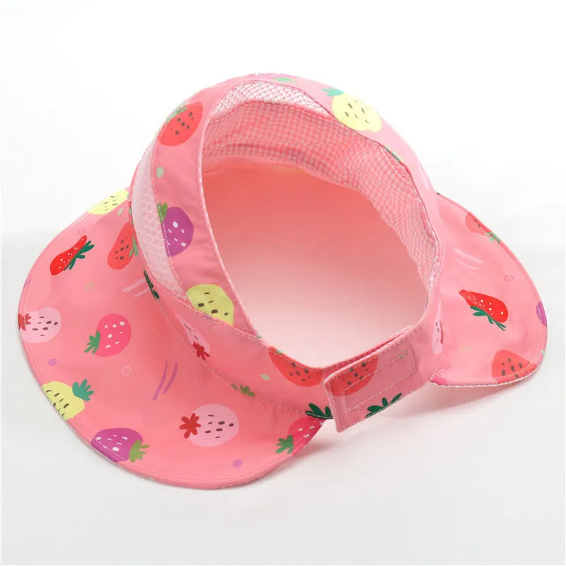 Sidiou Group Anniou Wholesale Children's Sun Protection Empty Top Hat Kids Fisherman Hat Big Brim Summer Thin Beach Hat