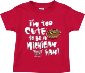 Smack Apparel Ohio State Fans. Too Cute Red Onesie (NB-18M) and Toddler Tee (2T-4T)