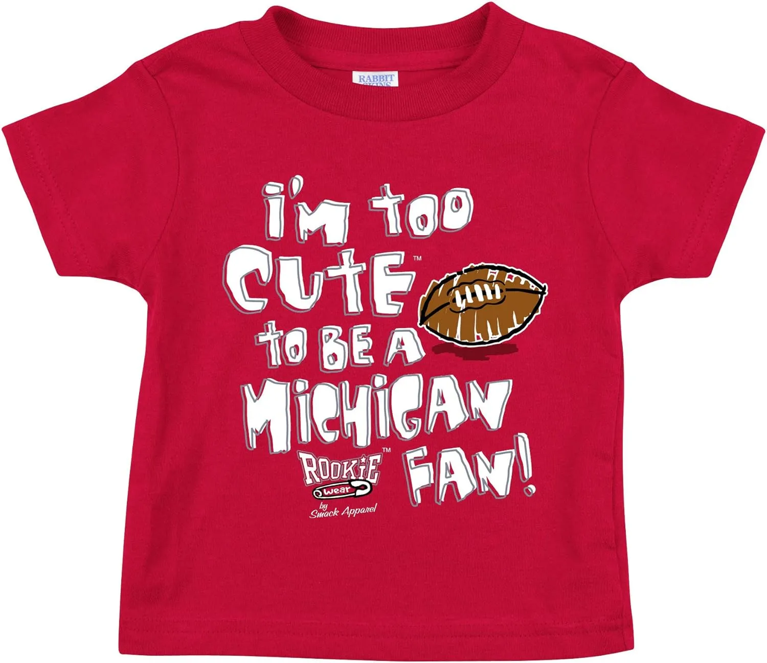 Smack Apparel Ohio State Fans. Too Cute Red Onesie (NB-18M) and Toddler Tee (2T-4T)