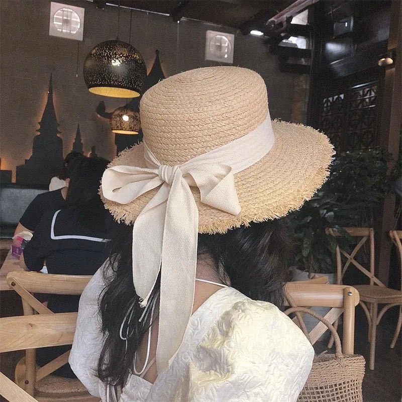 Summer Hat With Chic Ribbon and Bow