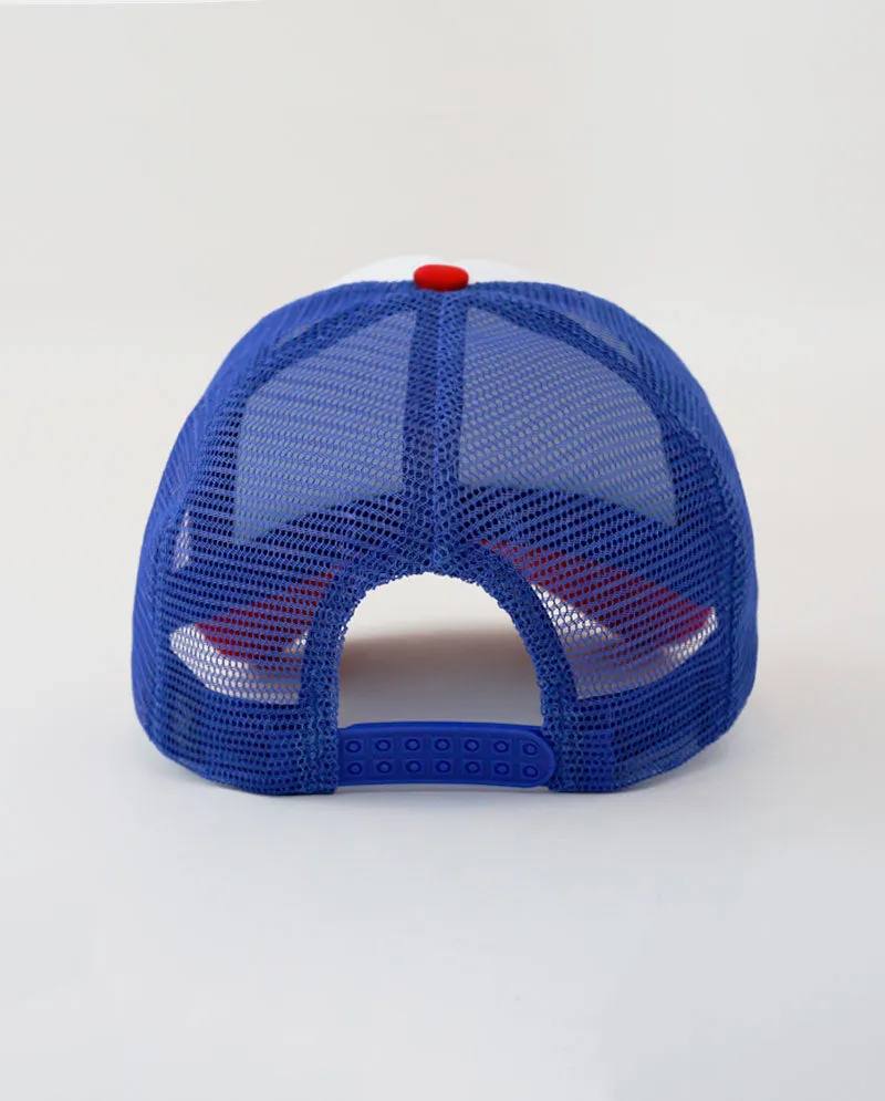 The Hat Depot - Sponge White Front Trucker Cap