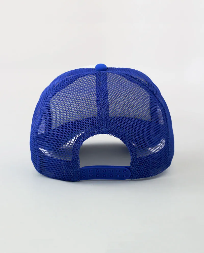 The Hat Depot - Sponge White Front Trucker Cap