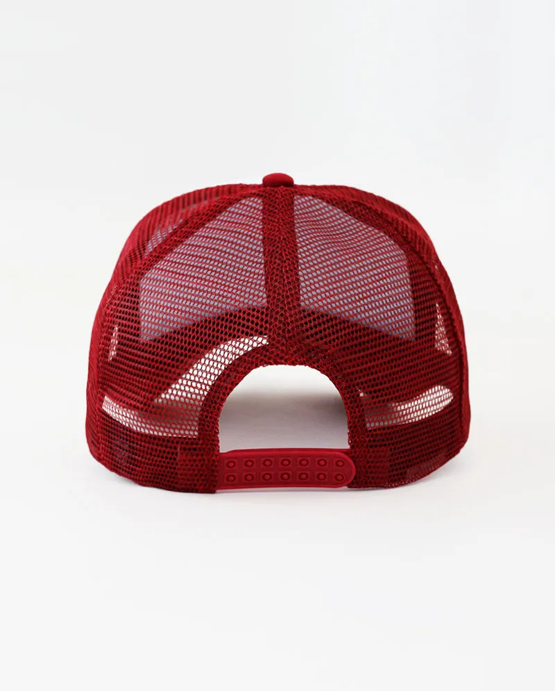 The Hat Depot - Sponge White Front Trucker Cap