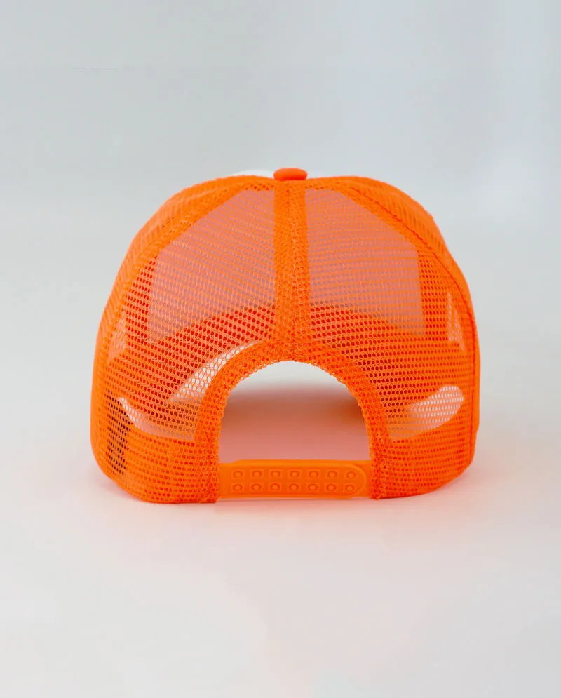 The Hat Depot - Sponge White Front Trucker Cap