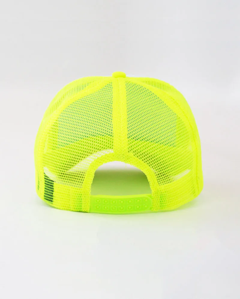 The Hat Depot - Sponge White Front Trucker Cap