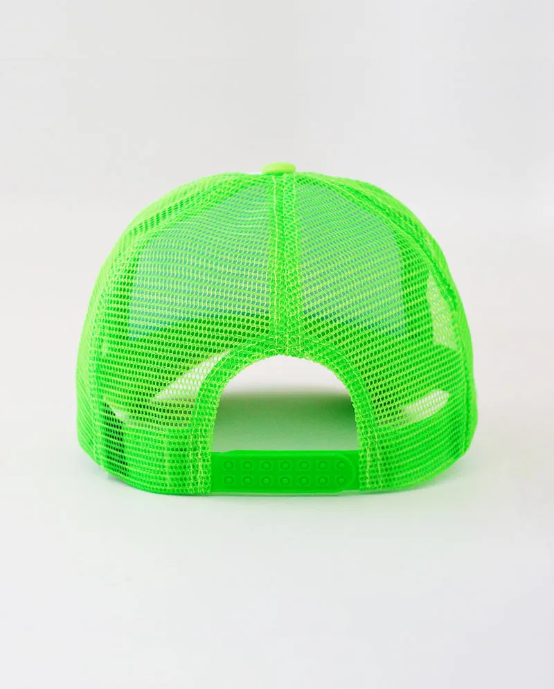 The Hat Depot - Sponge White Front Trucker Cap