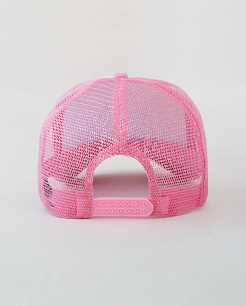 The Hat Depot - Sponge White Front Trucker Cap