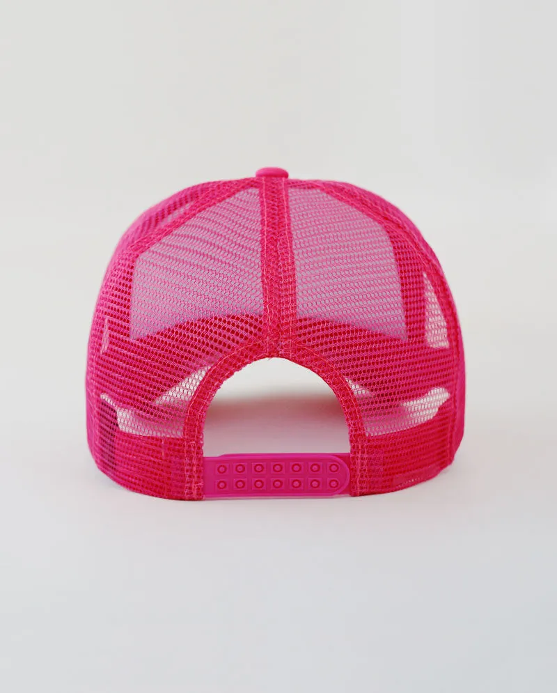The Hat Depot - Sponge White Front Trucker Cap