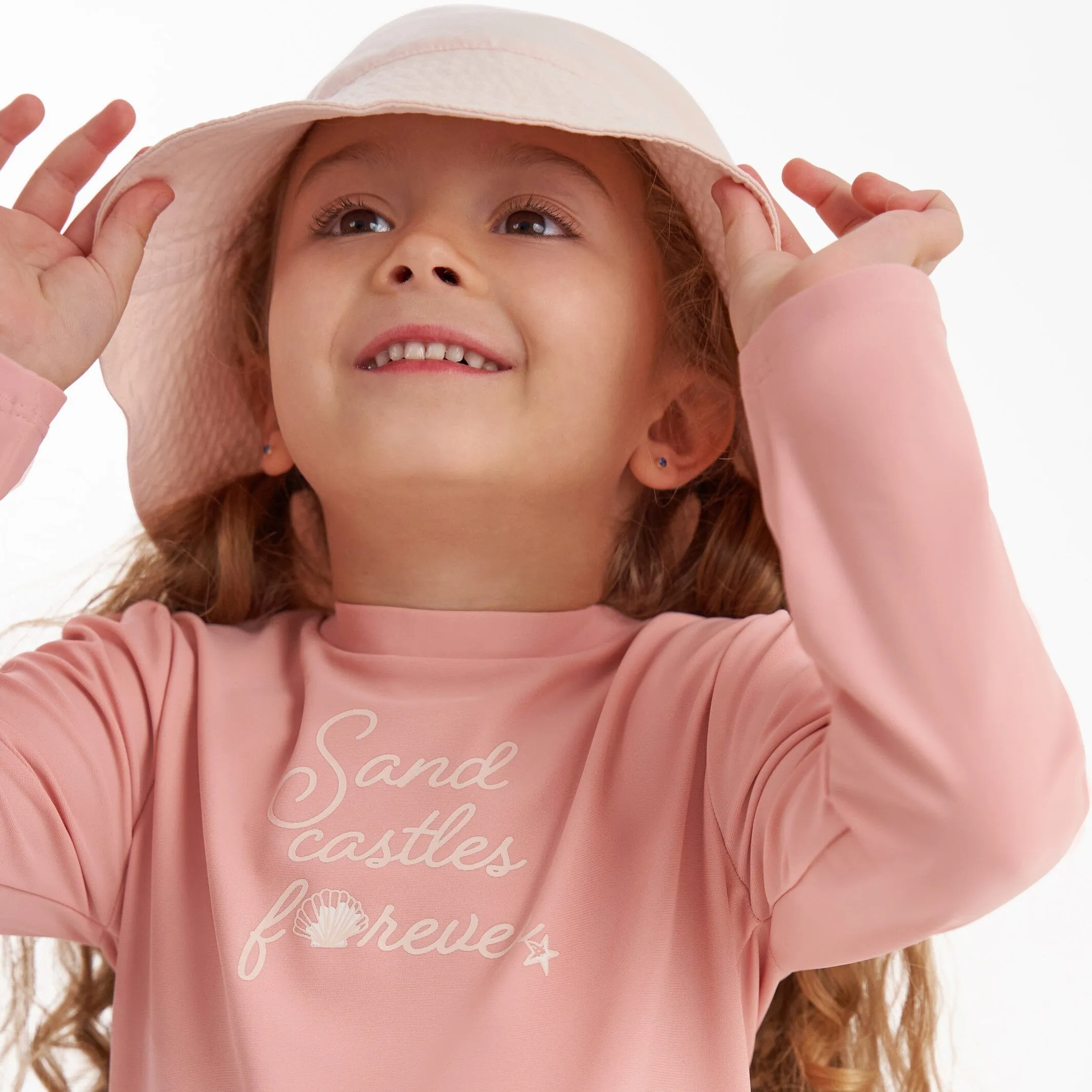 Toddler Neutral UPF 50  Blush Sun Hat