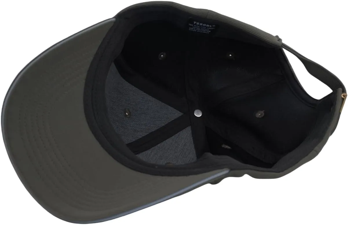 TSSGBL M,L,XL,XXL Men's Premium Plain Structured Crown Baseball Hats Adjustable Blank Ball Caps with Reflective Sandwich Brim