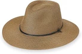 Wallaroo Hat Company Mens Logan Fedora  UPF 50  Sun Protection, Wide Brim, Packable, Chin Strap and Adjustable Sizing