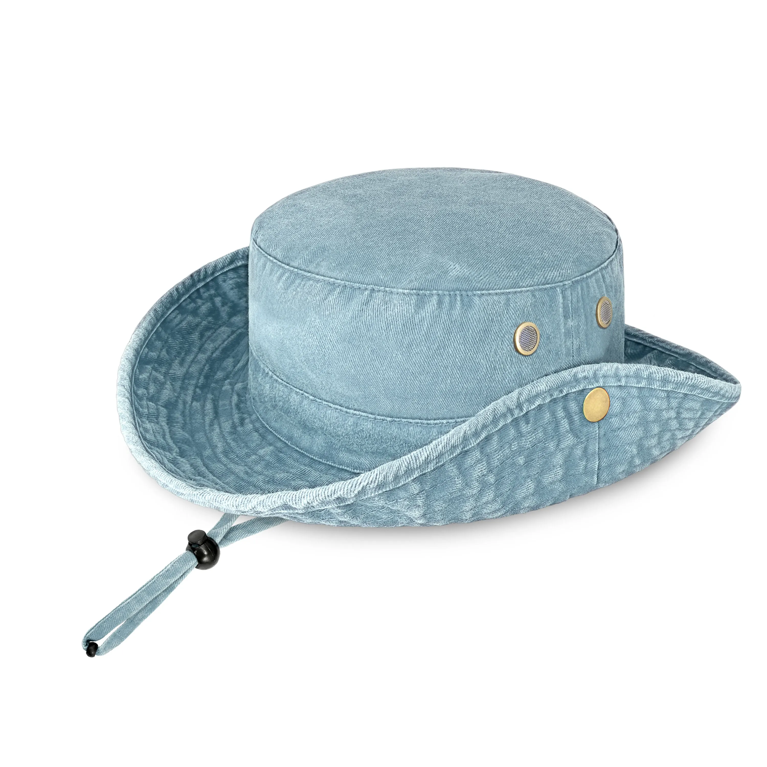 Wide Brim Bucket Hat