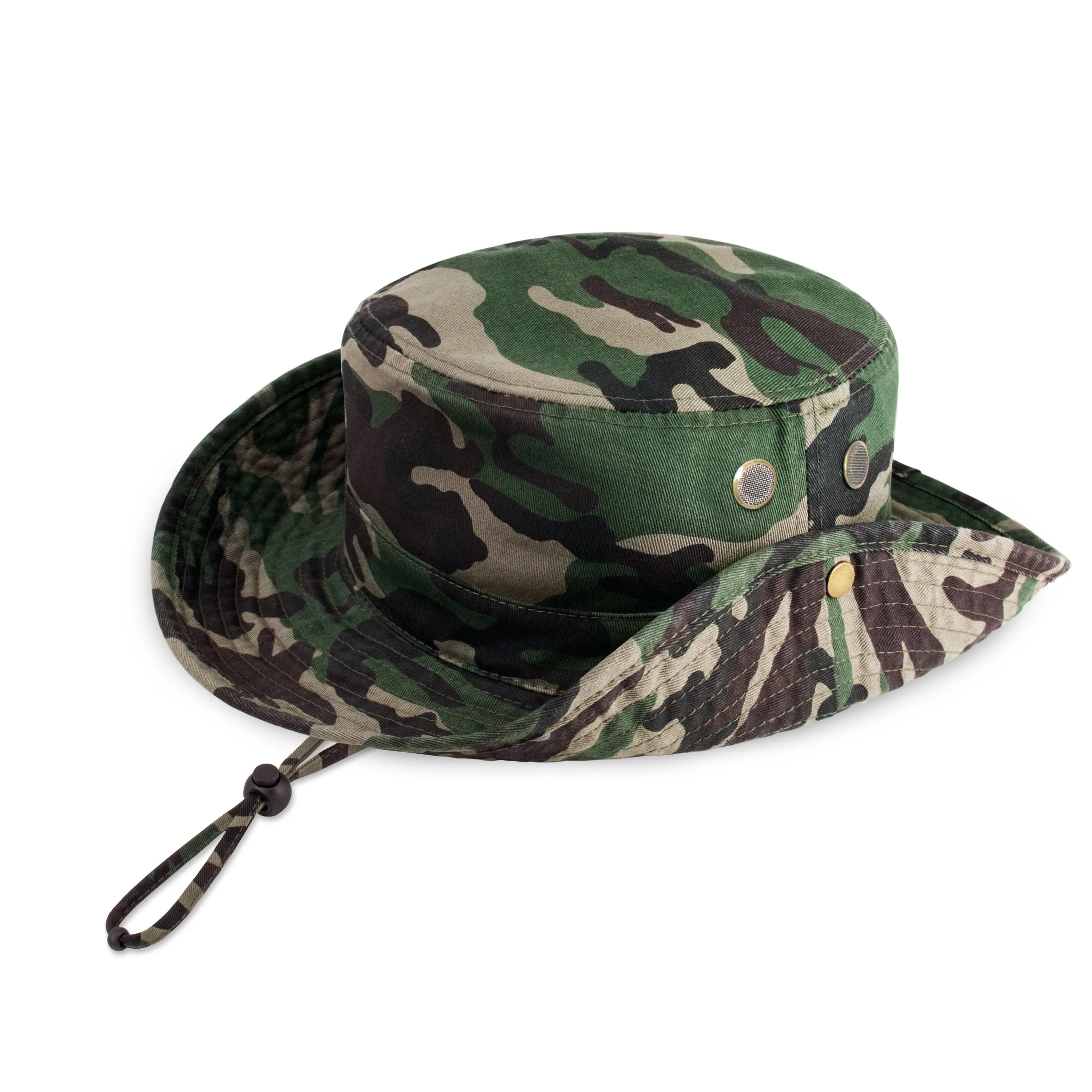 Wide Brim Bucket Hat
