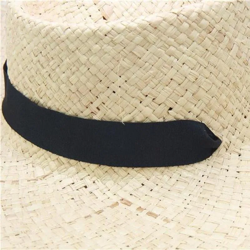 Wide Brim Sun Hat With Ribbon Accent